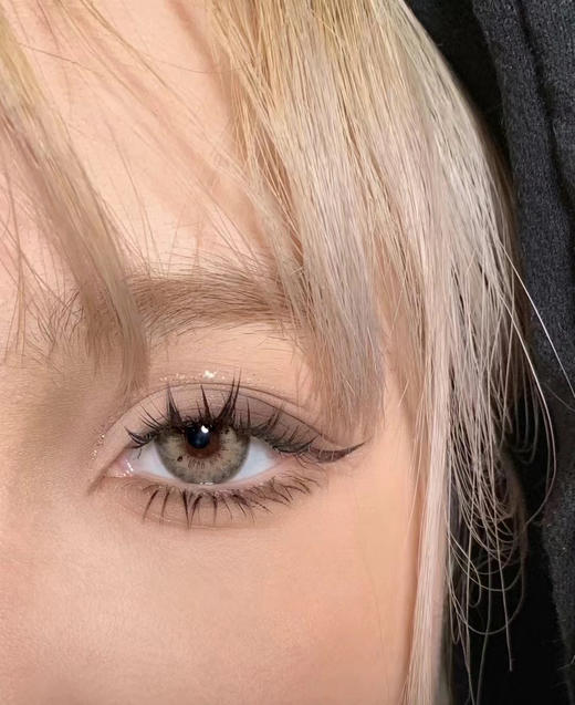 年抛 普拉棕Recolook 中直径14.2 着色13.3 (同品牌多副更划算,选款色板在详情页) 黑斑虹膜系列 棕色混血美瞳 商品图1