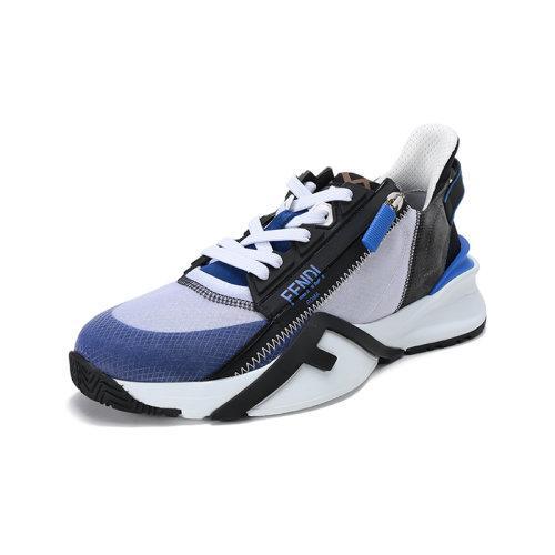 FENDI/芬迪 男士织物配皮等多种材质拼接休闲运动鞋 7E1392 AD7V 商品图1