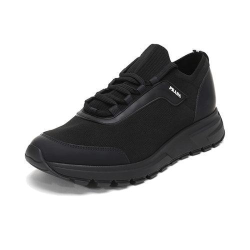 PRADA/普拉达 男士织物/橡胶系带休闲运动鞋 4E3422 3K7H 商品图1