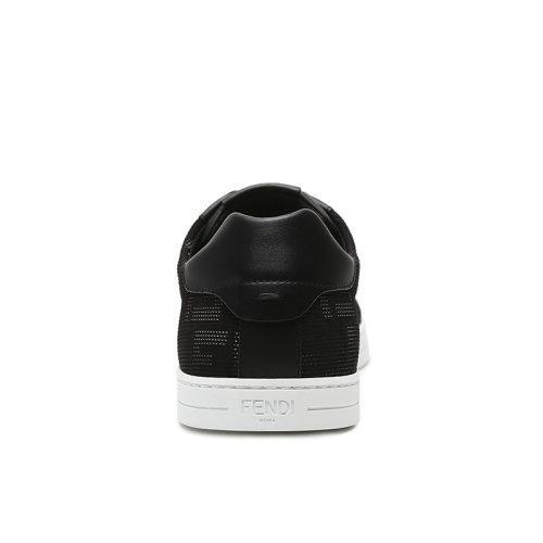 FENDI/芬迪 男士织物配皮系带休闲运动鞋板鞋FF提花图案 7E1455 ABNX 商品图2
