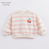 马克珍妮春装新款 男女童条纹印花拉绒卫衣 儿童上衣221155 商品缩略图2