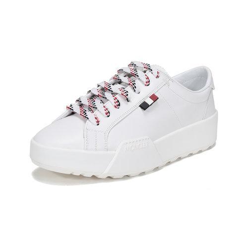 Moncler/蒙克莱 男士皮革系带休闲运动鞋小白鞋 4M72400 02SHJ 商品图1