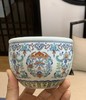 斗彩团花卷草纹缸 商品缩略图0