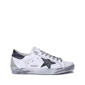 GOLDEN GOOSE DELUXE BRAND/GOLDEN GOOSE DELUXE BRAND黄金鹅 男士皮革Super-Star系带休闲运动鞋板鞋脏脏鞋 GMF00102 F002090
