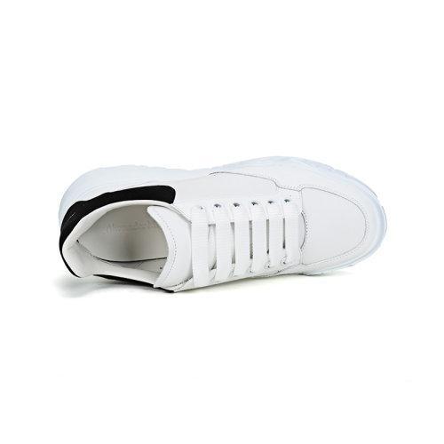 2021春夏 Alexander McQueen/亚历山大麦昆 男士皮革系带休闲运动鞋 634619 WHZ9小白鞋 商品图3