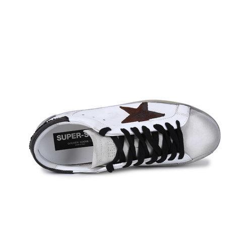 GOLDEN GOOSE DELUXE BRAND/GOLDEN GOOSE DELUXE BRAND黄金鹅 男士皮革Super-Star系带休闲运动鞋板鞋脏脏鞋 GMF00102 F002149 商品图3