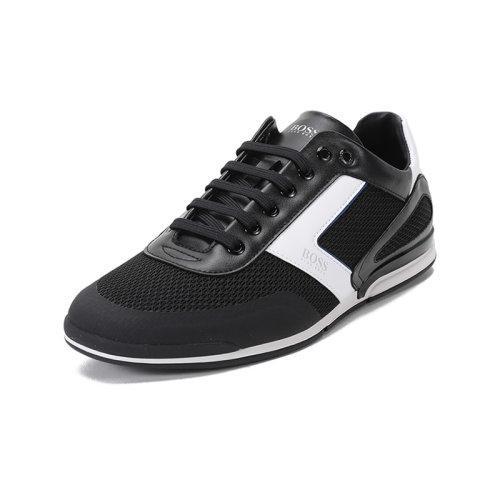 HUGO BOSS/雨果博斯 2021款 男士织物等多种材质拼接网眼系带休闲运动鞋 50445677 商品图1