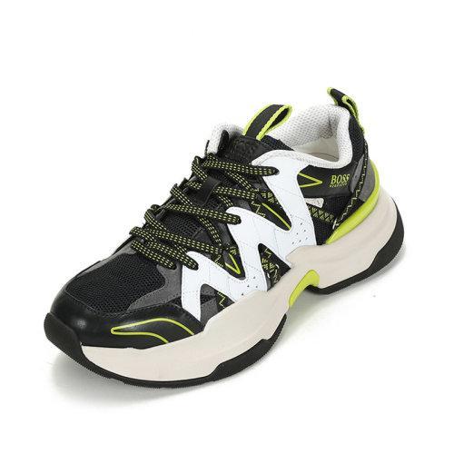 HUGO BOSS/雨果博斯 男士织物配皮网眼系带休闲运动鞋 50432995 商品图1