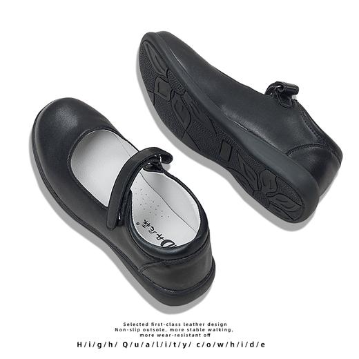 深圳校鞋中小学生黑色圆头皮鞋新款 商品图2