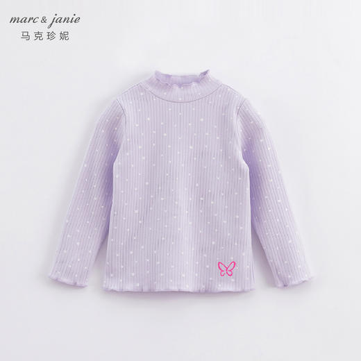 【德绒发热】马克珍妮冬装新款 女童弹力打底衫儿童T恤221830 商品图2