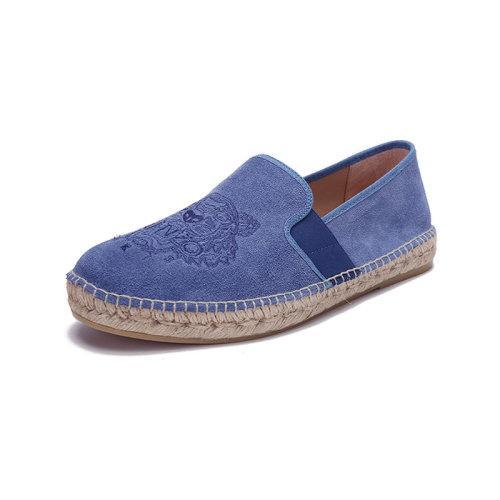 KENZO/高田贤三 男士绒面革麻编渔夫鞋平底鞋休闲鞋 FA6 5ES188 L75 商品图1