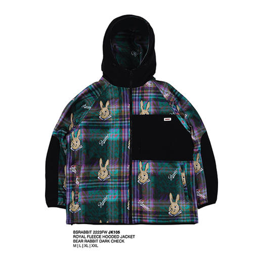 BSRABBIT 22-23FWJK104 JK105 新款雪服 ROYAL FLEECE HOODED JACKET 商品图2