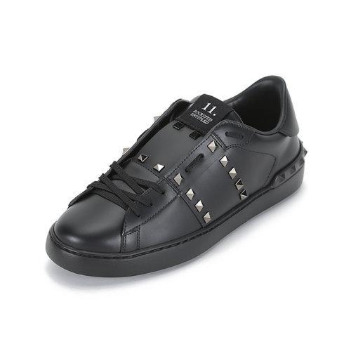 Valentino/华伦天奴 2021款 男士牛皮Rockstud Untitled铆钉装饰系带休闲运动鞋板鞋 WY2S0931 BXE 商品图1