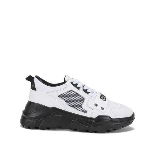 VERSACE JEANS COUTURE/VERSACE JEANS COUTURE 范思哲 2021款 男士涂层/皮革/织物系带休闲运动鞋 E0YWASC4 71604 商品图0