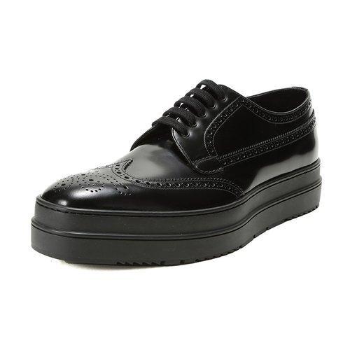 PRADA/普拉达 男士牛皮厚底系带德比鞋 2EE285 P39 商品图1