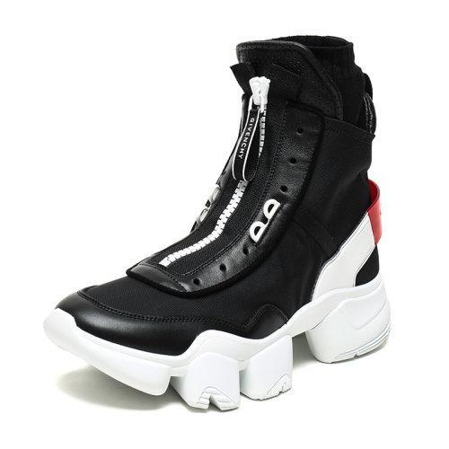Givenchy/纪梵希 男士织物配皮JAW高帮运动鞋休闲鞋 BH001LH0HP 商品图1