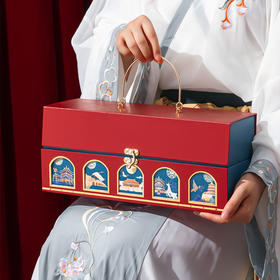 中秋月饼包装盒高档礼盒烘焙店甜品包装空盒【仅礼盒 包装盒DIY】