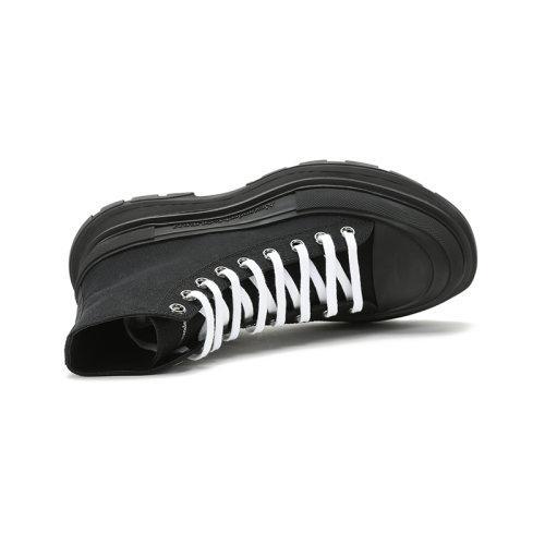 Alexander McQueen/亚历山大麦昆 2021款 男士织物系带厚底靴子短靴 604254 W4L32 商品图3