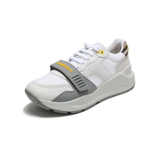 BURBERRY/博柏利 2021款 男款织物配皮系带休闲运动鞋 80372581 商品图1