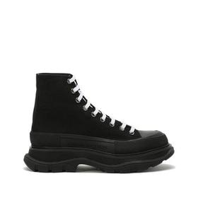 Alexander McQueen/亚历山大麦昆 2021款 男士织物系带厚底靴子短靴 604254 W4L32