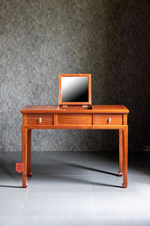 红桥红  家具严选  缅甸花梨（大果紫檀）【103 中间翻盖 梳妆台 两件套】 商品图4