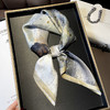 时尚优雅真丝丝巾小方巾，高档送礼桑蚕丝丝巾，春秋小领巾配西装ZTWJC-18152 商品缩略图0