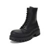 Balenciaga/巴黎世家【21秋冬新款】男士牛皮革Master大号圆头系带靴子短靴厚底鞋 664500 WA9O1 商品缩略图1