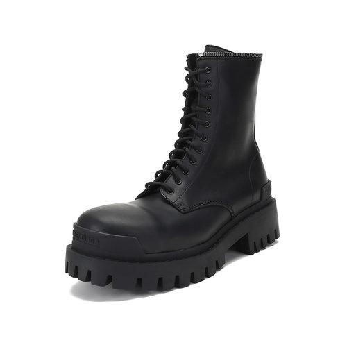 Balenciaga/巴黎世家【21秋冬新款】男士牛皮革Master大号圆头系带靴子短靴厚底鞋 664500 WA9O1 商品图1