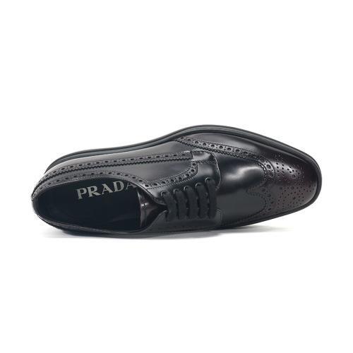 PRADA/普拉达 男士牛皮德比鞋皮鞋2EE285 P39 商品图4