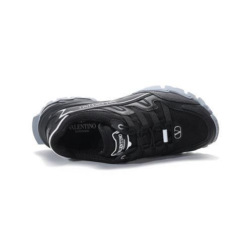 Valentino/华伦天奴 2021款 男士织物配皮等材质拼接系带休闲运动鞋 VY2S0C20 DRZ 商品图3