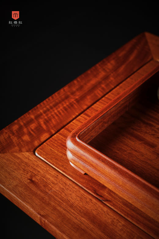 红桥红  家具严选  缅甸花梨（大果紫檀）【见素文盘】 商品图4