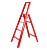 日本长谷川家用双扶手四层梯子 红 商品缩略图0