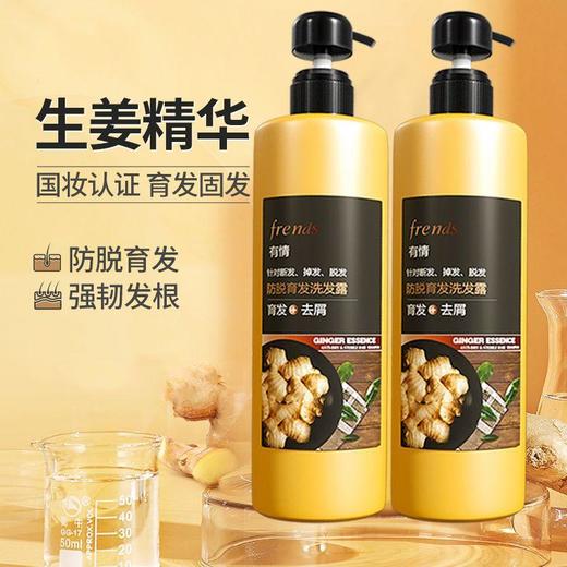 【防掉发育新发】有情生姜固发育发洗发露富含天然生姜精华原液防脱增发去屑止痒控油去油 商品图3
