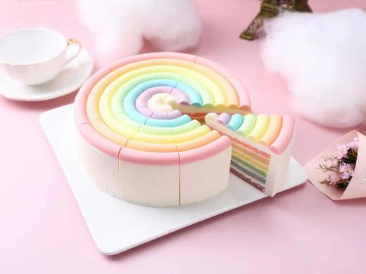 【抖音】8寸彩虹芝士酸奶蛋糕 商品图0
