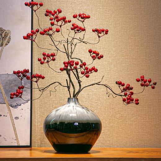 <有书独家>景德镇工艺品花瓶新中式玄关卧室客厅茶室桌面装饰品陶瓷禅意摆件 商品图1