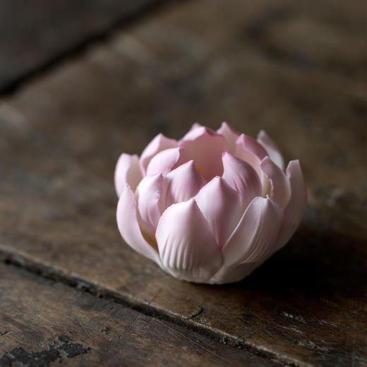 艺术陶瓷莲花香插禅意香薰炉家用沉香香盘手工荷花线香香炉摆件熏香炉 商品图4