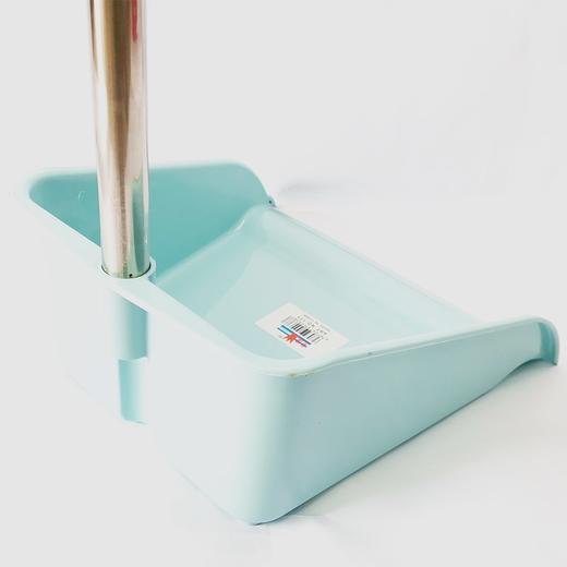 坚牌不锈钢柄塑料垃圾铲垃圾斗单个簸箕畚斗灰斗加厚撮子家用办公室手持1个 商品图3