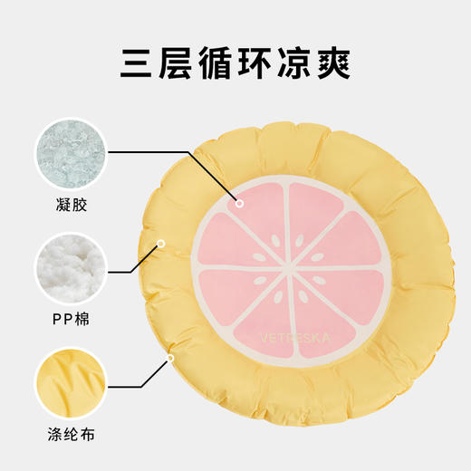 未卡西瓜西柚凉凉冰垫宠物降温冰窝狗狗凉席睡眠垫子夏季猫咪用品 商品图2