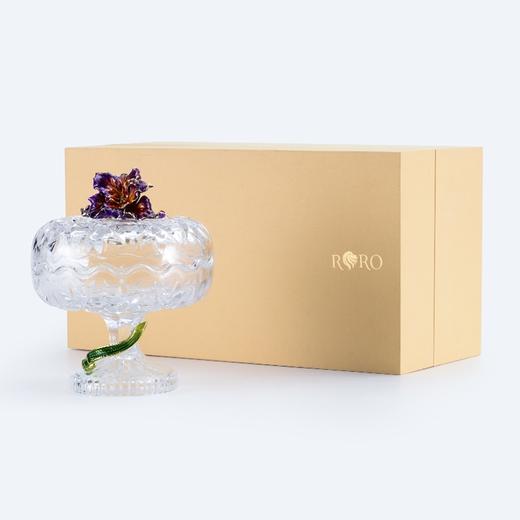 罗比罗丹珐琅彩幸福鸢尾糖果罐创意客厅茶几装饰摆件R-32804J 商品图4