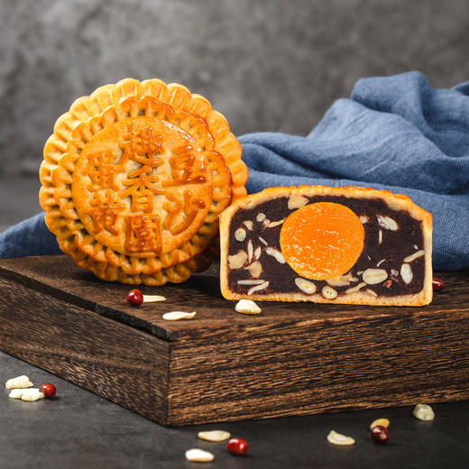 趣香园【蛋黄榄仁豆沙】月饼 中秋员工团购送礼 心系团圆 商品图2