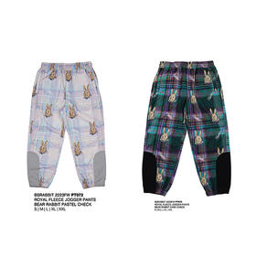 BSRABBIT 22-23FWPT072 PT073 新款雪裤 ROYAL FLEECE JOGGER PANTS