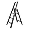 日本长谷川家用双扶手四层梯子 黑 商品缩略图0
