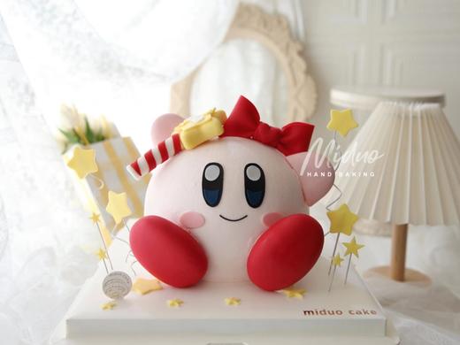 女孩款 星之卡比 可爱到无法拒绝 翻糖 立体蛋糕 商品图0