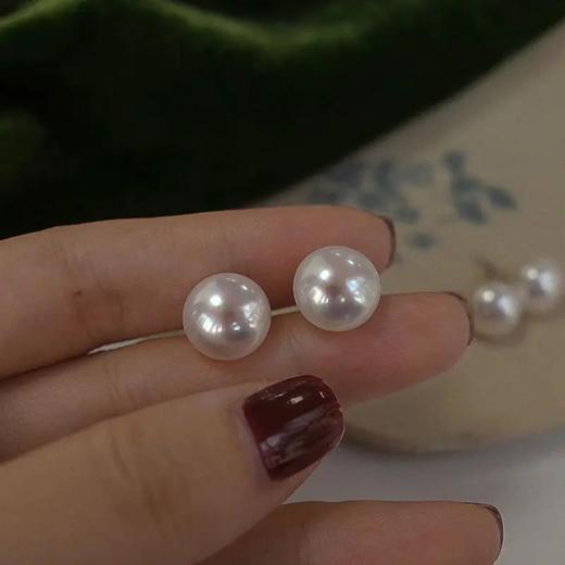 dp-淡水珍珠耳钉女2022年新款潮小众设计养耳洞气质耳环耳饰 商品图4