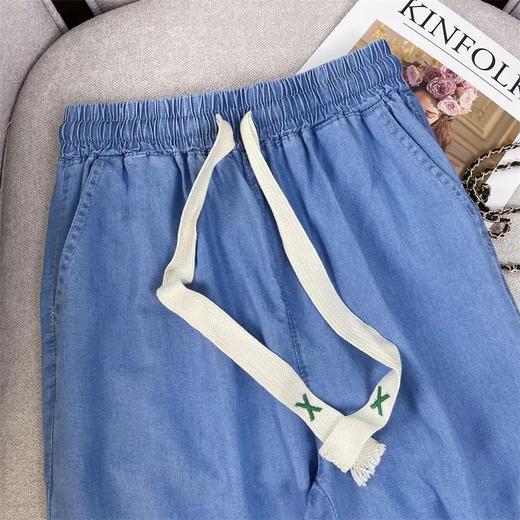 SKW-1982夏季新款高腰冰氧吧垂感冰丝小个阔腿裤 商品图2