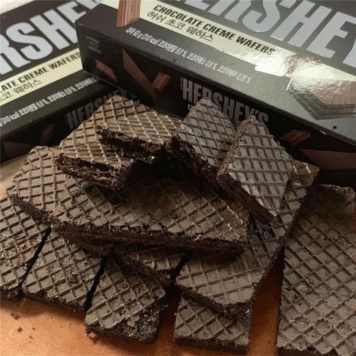 韩国进口 HERSHEY'S好时巧克力饼干浓厚巧克力瓦夫华夫饼薄脆饼干／榛果香蕉巧克力夹心松脆威化饼干盒装 商品图4