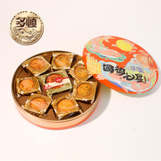 【严选】多顿月饼礼盒国韵七星8饼4味888g（厂家直发） 商品图3