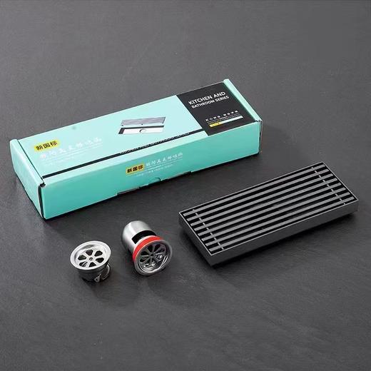 地漏 长方形 竹排 灰色 10*30 商品图0