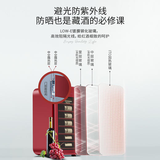 DAEWOO韩国大宇红酒柜恒温小型冷藏保鲜茶叶柜家用客厅冰吧酒柜 商品图1