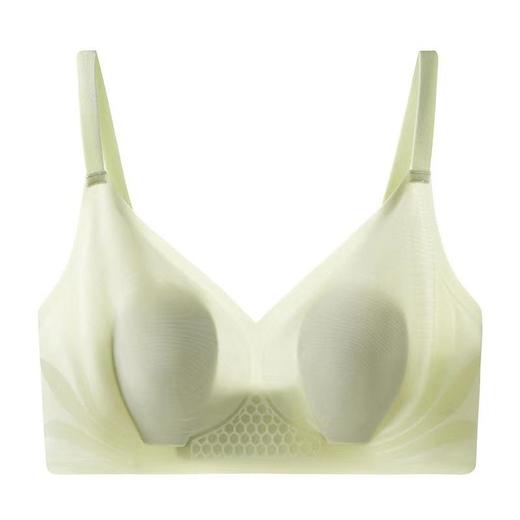 WLJ279  夏季薄透果冻胶条兔耳朵特薄无痕内衣裸感小肩带后排扣乳胶内衣 商品图8